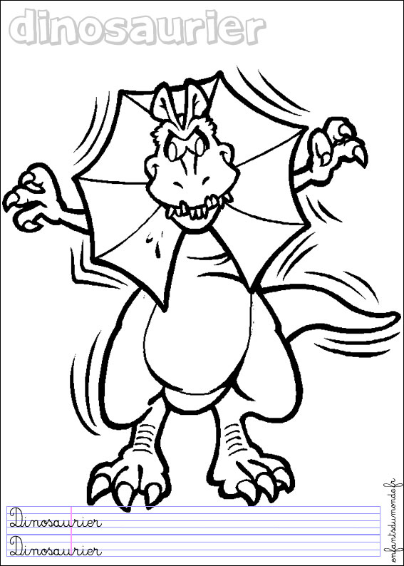 coloriage dinosaure 5